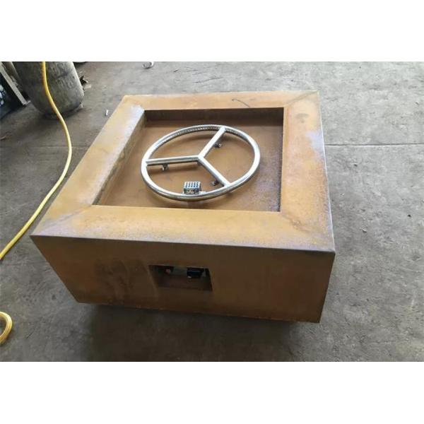 Garden Furniture Corten Steel Fireplace Square Gas Heate Smokeless Fire Pits