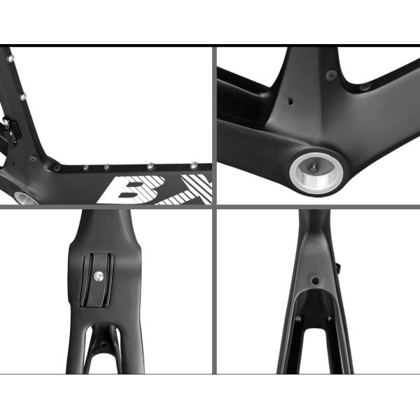 Rim Brake Road Bike Carbon Frame 700C V Brake Tire 25C 150kg Max Load