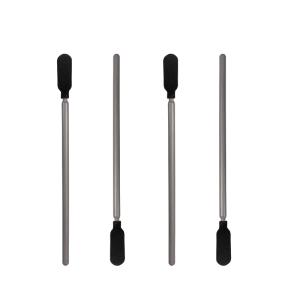 China Gray PP Stick Industrial Black Foam Tip Swabs Dust Free on sale