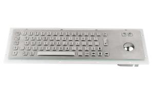 China IP65 vandal proof kiosk industrial metal keyboard with trackball mouse, industrial keyboard on sale