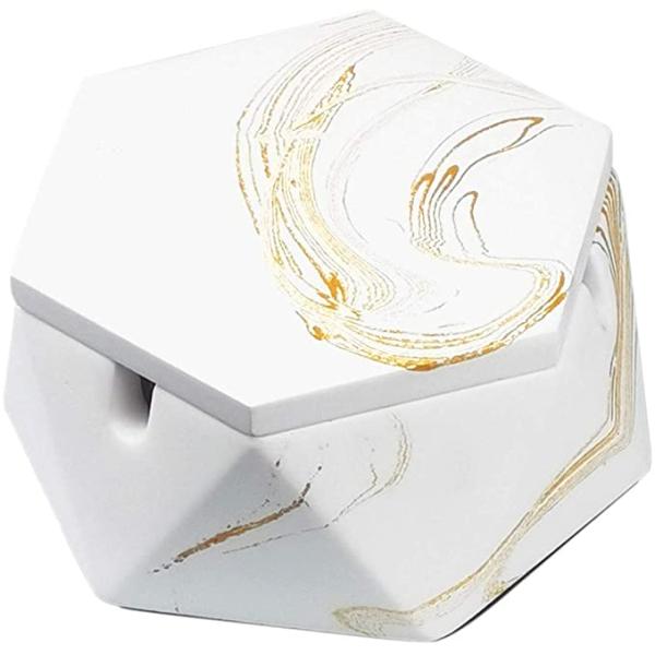 Japanese Smokeless Cigarette Ashtray with Lid Stainless Steel Ash Trays Covered Windproof