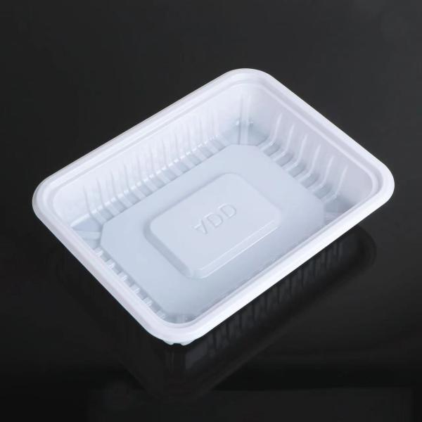 Small Square Rectangular Board Disposable Plastic Tray Clear