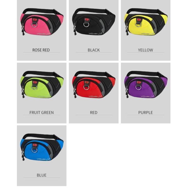 MingLu Nylon Sports Waterproof Waist Bag Running Waist Pack Wear Resistance