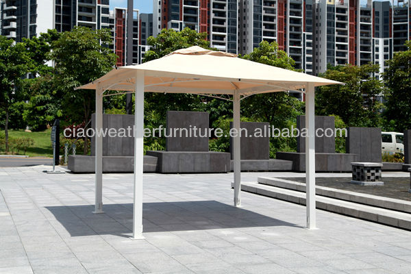 Outdoor Polycarbonate Gazebo Garden Tent Featuring Alu Roof Material and Optional Arches
