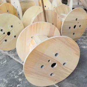 Wooden Plywood Cable Drum Spiral Design Empty Cable Drum