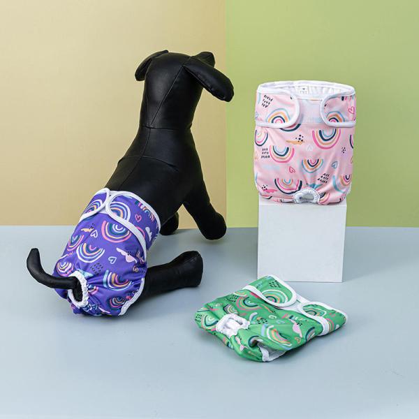 Reusable Pet Accessories Anti Harassment Washable Female Dog Diaper Customized