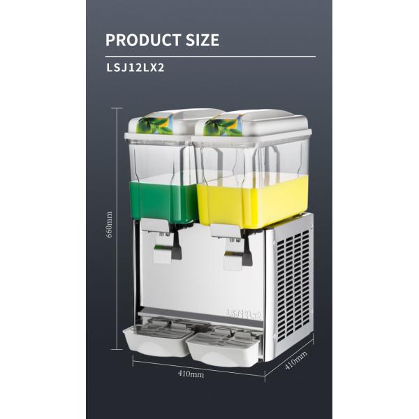 36l 3 Tank Juice Dispenser Stainless Steel Fruit Juice Cooler Machine Portable