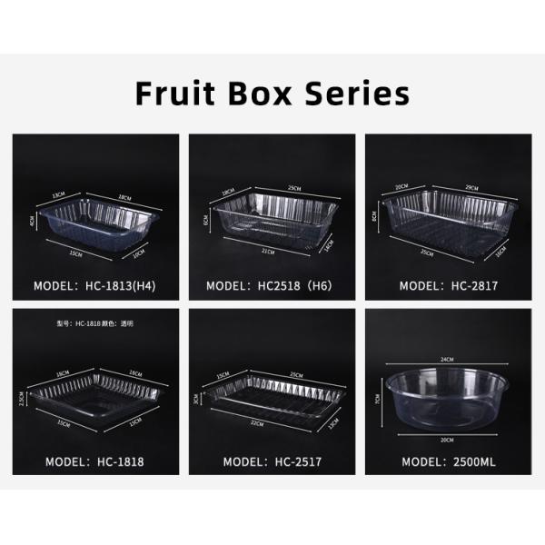 Clear Disposable Plastic Food Containers Hinged Lid Box For Cake Pastries