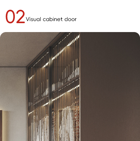 Support customization Stylish and practical large space apartment furniture with glass doors wooden wardrobe