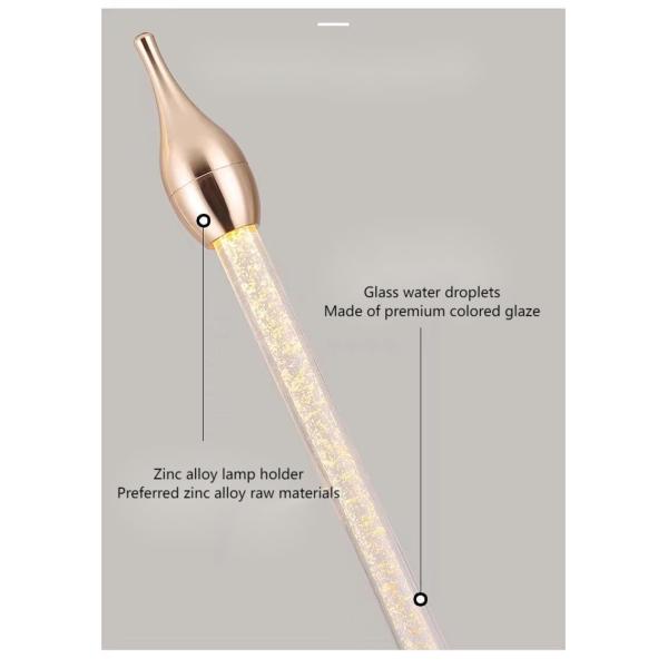 Nordic Duplex Building Light Luxury Crystal Creative Water Drop Chandelier