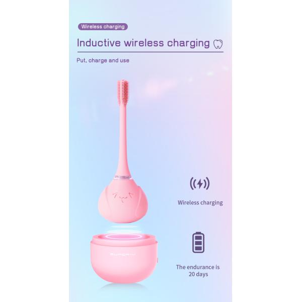 Factory OEM Rechargeable Electric Toothbrush For Children Aged 3-15 With Circular Silicone