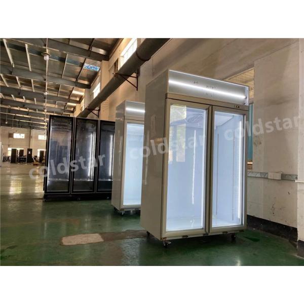 Professional Display Chiller Double Door Display Refrigerator Freezer
