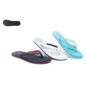 Custom Print Ladies Rubber Slipper Soft Waterproof Rubber EVA Women