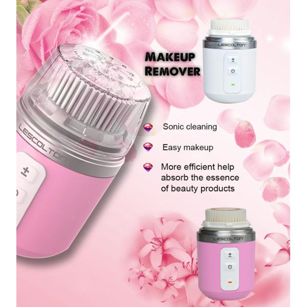 Electric Ultrasonic Facial Cleansing Brush Waterproof Face Deep Cleaning Cleanser Massager