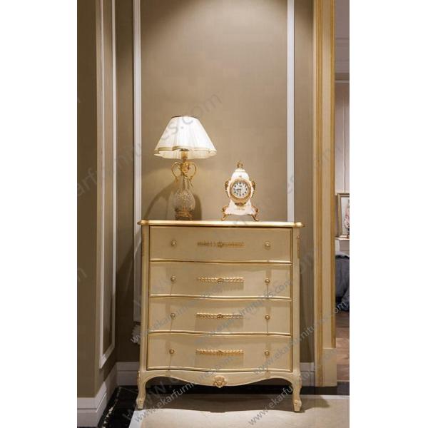 Luxury Wooden Bedroom Furniture Wood nightstand with drawers FN-103B