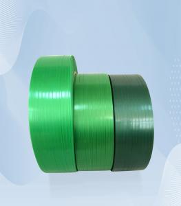 Quality Green Polyester Plastic Packing Belt Split Resistant Steel Stone Bricks Packaging for sale