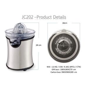 JC202 Compact Stainless Steel Citrus Press Lemon Squeezer