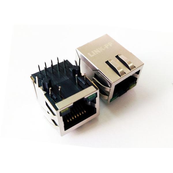 Quality Right Angle Shielded RJSBE5381C1 8P8C Modular Jack With LEDs for sale