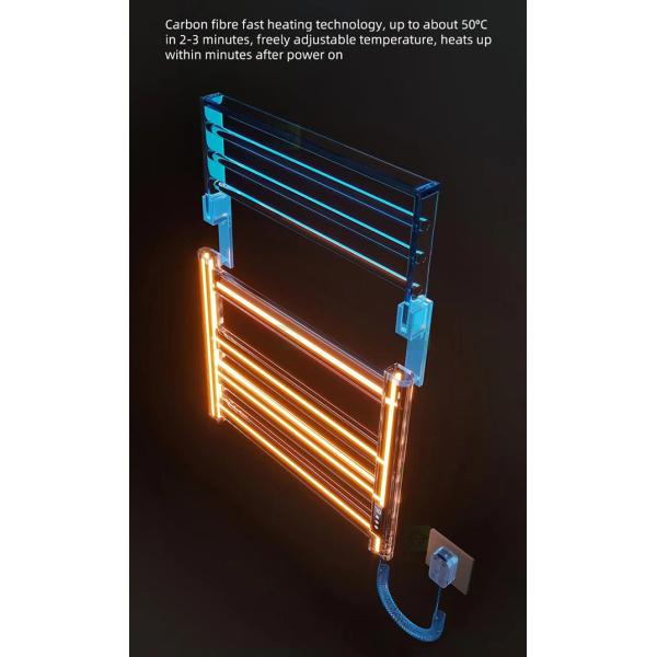 Wall Mounted Electric Heated Towel Rack Electric Towel Warmers For Bathrooms