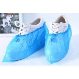 China Antibacterial Blue Disposable Foot Covers , Disposable Shoe Protectors on sale