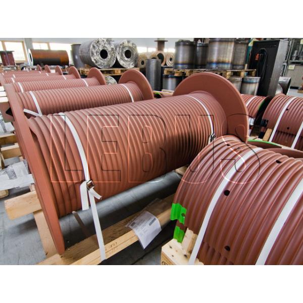 Double Folded Wire Rope Drum Cable Reel With Rope Line Device