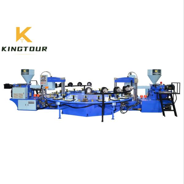 Rotary Shoe Sole Making Machine PVC / TPR / TPU / TR Shoe Sole Molding Machine