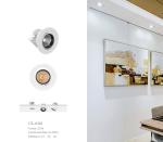 Deep anti-glare Adjustable Recessed lighting COB spotlight downlight ceilling