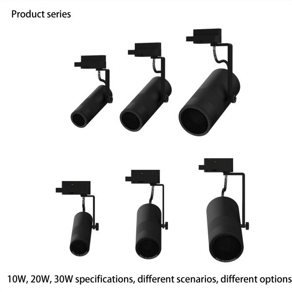 Commercial LED Track Lighting 10W 3000k Color Temperature 60Hz