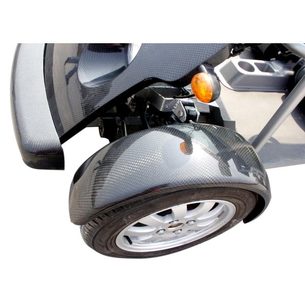 Black 4 Person Custom Electric Golf Cart Utility Vehicle 40KM/H Max Speed