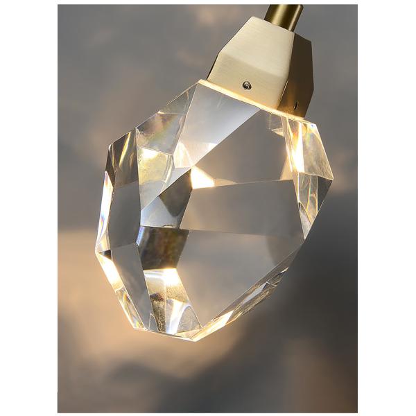 Modern diamond crystal pendant lights living dining room bedroom kitchen indoor lighting(WH-NC-44)