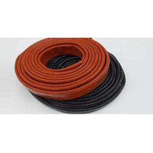 Quality 6mm Silicone Rubber Fiberglass Sleeving Fireproof For Heat Resistance for sale