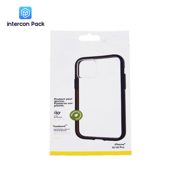 Stand Up Biodegradable Kraft Pouch Three Side Sealing For Mobile Phone Shell