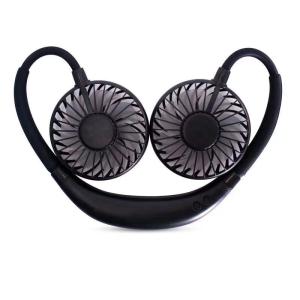 Quality Dual Wind 18650 Batteries 5V Portable Hanging Neck Fan for sale