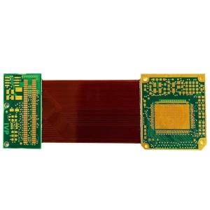 Quality ENIG Rigid Flex Printed Circuit Board 1.4mm Six Layer PCB Green Cover Film for sale