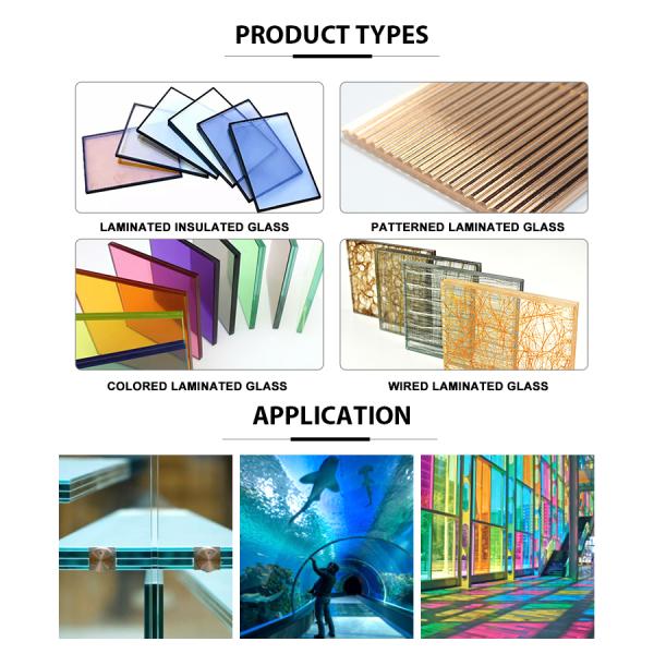 Stylish and Durable Milky White PVB Laminated Safety Glass for Building Construction