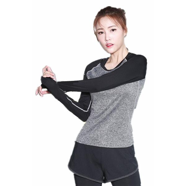 CPG Global Women Breathable Polyester Spring Long Sleeves Gym Running Sports T-Shirts Outdoor Apparel S-L S52