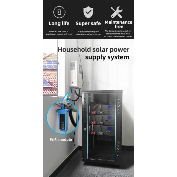 48V 200AH Energy Storage Lifepo4 Server Rack Battery For Wind Power Solar Energy