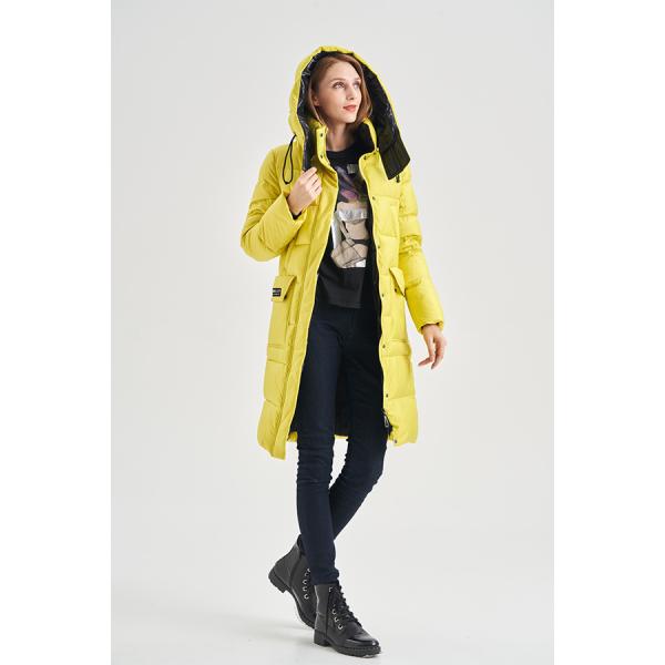 FODARLLOY Cotton Padded Clothes Thickened Warm Medium Long Hooded Outwear Winter Coat Plus Size Women'S Coats