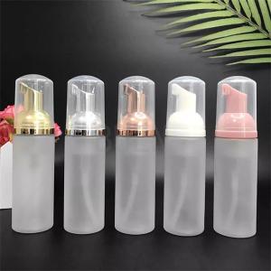Quality Wash Eyelash Foaming Plastic Foam Pump Pink Frosted 43/410 for sale