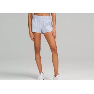 Dacron Women'S Running Shorts Anti Wrinkle With Pockets