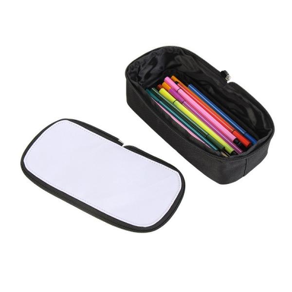 School Stationery Sublimation Pencil Case Blank Custom Print Canvas Pen Bag Women Casual Cosmetic Bag