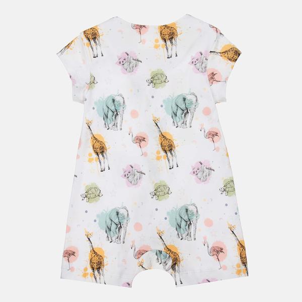 Summer Cotton Short Sleeve Plain Printed Baby Girl Boy Rompers Infant Jumpsuits