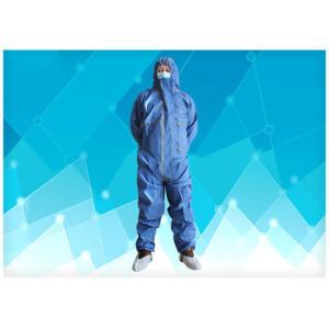 Quality Medical Disposable Protective Coverall Waist / Cuffs / Ankles Adjustment Elastic for sale