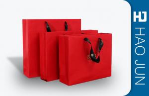 Recycled Cardboard Shopping Bags With Handle , Kraft / Coating Paper