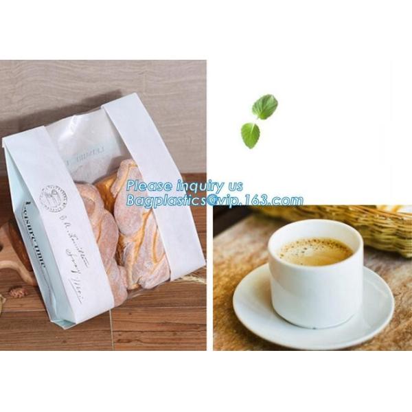 Bread Art Packing Kraft Paper Bag,Food Grade disposable Paper Bag With Logo Print,Beautiful printing Food grade package