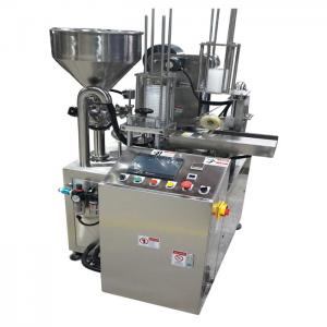 Quality PLC Control Milk Filling And Sealing Machine With ≤±1% Filling Accuracy for sale
