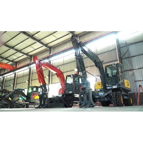 8.5tons Wheel Yellow Large Digger Hydraulic Mining Big Excavator With Spare Parts