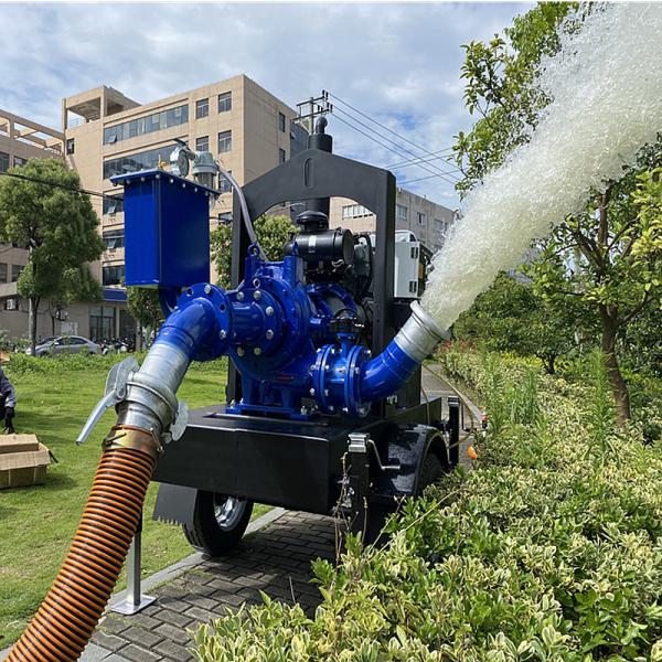Mobile Water Pump Agricultural Irrigation Self Priming Pump Diesel Engine Water Pump