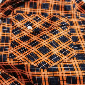 Plaid Printed Fire Resistant Material Fabric 210 Gram EN11611