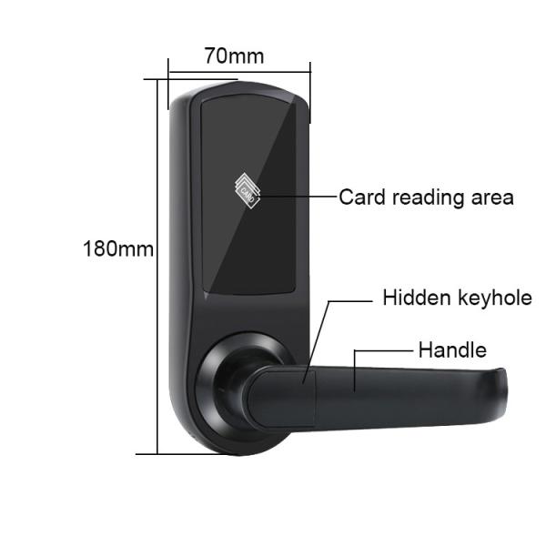 Electronic 45mm Rfid Card Reader Door Lock 6v Hotel Card Door Entry Systems